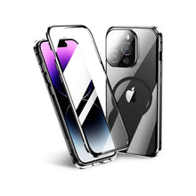 Load image into Gallery viewer, iPhone - Dual Magnetic Alluminium Body Magsafe Glass Case
