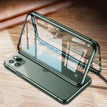 Load image into Gallery viewer, iPhone - Dual Magnetic Alluminium Body Magsafe Glass Case
