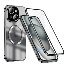 Load image into Gallery viewer, iPhone - Dual Magnetic Alluminium Body Magsafe Glass Case
