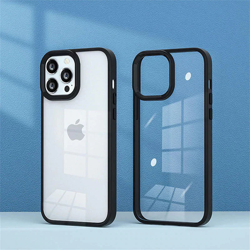 Transparent Shockproof Bumper Case For iPhone Series