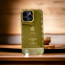 Load image into Gallery viewer, iPhone 15 Series  Diamonds Studded Royal Gold Protective Case
