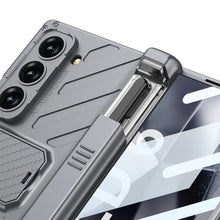 Load image into Gallery viewer, Armor Case With Pen Slot Bracket Case For Galaxy Z Fold 6
