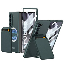 Load image into Gallery viewer, Leather Case With Magnetic Holder For Galaxy Z Fold 6
