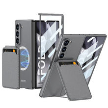 Load image into Gallery viewer, Leather Case With Magnetic Holder For Galaxy Z Fold 6
