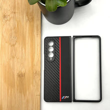 Load image into Gallery viewer, Samsung Z Fold Series BMW M Performance Carbon Design Case Cover
