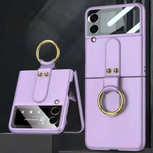 Load image into Gallery viewer, Shock-resistant Hard with Metal Ring Case For Samsung Galaxy Z Flip 3
