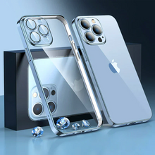 Load image into Gallery viewer, IPHONE 14 SERIES ELECTROPLATING  CASE WITH LENS PROTECTION
