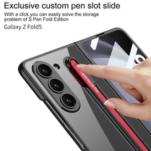 Load image into Gallery viewer, TRANSPARENT CASE WITH MAGNETIC HINGE &amp; TOUCH PEN FOR GALAXY Z FOLD 5
