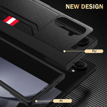 Load image into Gallery viewer, Leather Case With Card Holder Case for Galaxy Z Fold 6
