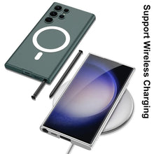 Load image into Gallery viewer, Sockproof Magsafe Matte Soft Case For Galaxy S23 Ultra
