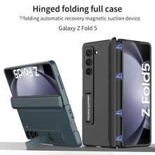 Load image into Gallery viewer, Magnetic Frame Kick Stand All-Included Case With S-Pen Slot For Z Fold 5
