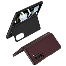Load image into Gallery viewer, ULTRA THIN LEATHER CASE WITH BRACKET FOR GALAXY Z FOLD 5
