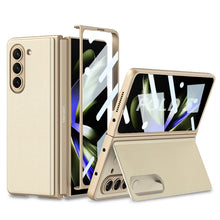Load image into Gallery viewer, ULTRA THIN LEATHER CASE WITH BRACKET FOR GALAXY Z FOLD 5

