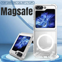 Load image into Gallery viewer, Galaxy Z Flip5 Slim Magnetic MagSafe Transparent Case
