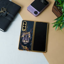 Load image into Gallery viewer, Galaxy Z Fold3 Lion Pattern Glass Cover Case
