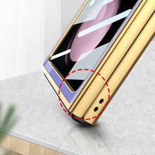 Load image into Gallery viewer, Samsung Galaxy Z flip 5 Lion Pattern Glass Case
