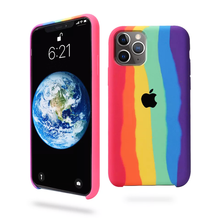 Load image into Gallery viewer, Rainbow Soft Silicon Case For iPhone 11 All Series
