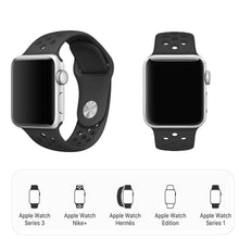 Load image into Gallery viewer, Perforated Band/Strap Black for Apple Watch
