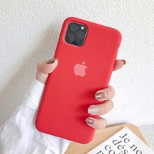 Load image into Gallery viewer, Liquid Silicon Camera Closed Case For iPhone 11 (With Logo)
