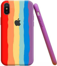 Load image into Gallery viewer, Rainbow Soft Silicon Case For iPhone X/XS
