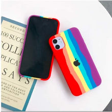 Load image into Gallery viewer, Rainbow Soft Silicon Case For iPhone 11
