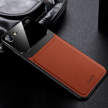 Load image into Gallery viewer, iPhone 8 Sleek Slim Leather Glass Case
