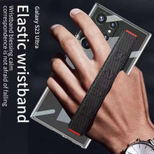 Load image into Gallery viewer, PREMIUM TRANSPARENT ELASTIC WRISTBAND HOLDER CASE FOR GALAXY S23 ULTRA
