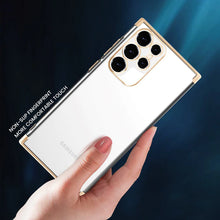 Load image into Gallery viewer, Electroplating Transparent Beauty Case For Samsung Galaxy S22 Ultra
