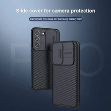 Load image into Gallery viewer, Nillkin CamShield Pro cover case for Samsung Galaxy S22 Black
