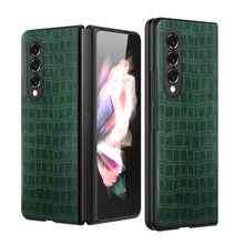 Load image into Gallery viewer, Croco Leather  Pattern Case for Galaxy Z Fold 4

