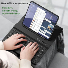 Load image into Gallery viewer, Wireless Keyboard Leather Magnetic Flip Case For Z Fold Series
