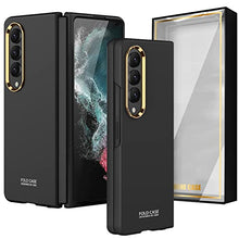 Load image into Gallery viewer, Samsung Galaxy Z Fold4 Ultra Thin Hard Shell With Golden Edge
