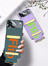 Load image into Gallery viewer, Samsung Galaxy Z Flip 4 with Wristband Shockproof Flip Case Hard
