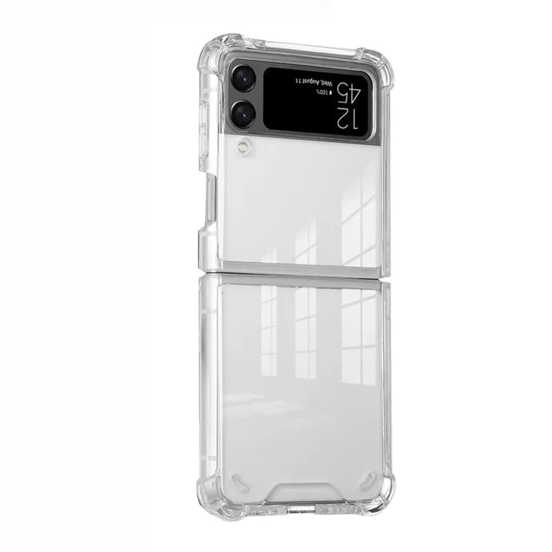 Galaxy Z Flip Shockproof TPU Transparent Case