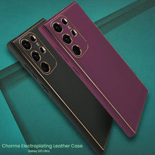 Load image into Gallery viewer, Luxury Design Leather Back Case Samsung Galaxy S22 Ultra
