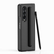 Load image into Gallery viewer, Galaxy Z Fold 3 Newest Anti Drop PU Leather Flip Full Cover With Pen Holder
