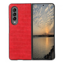 Load image into Gallery viewer, Croco Leather  Pattern Case for Galaxy Z Fold 4
