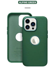 Load image into Gallery viewer, Vegan Leather Case with Logo Cut for iPhone 13 Series
